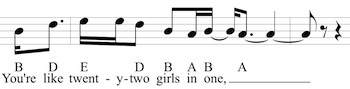 Paper Doll - Chorus Melody