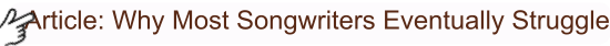 A Songwriter's Struggle